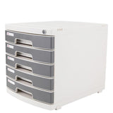 Deli Schubladenbox 5 Schubladen Abschliessbar Hips Gris