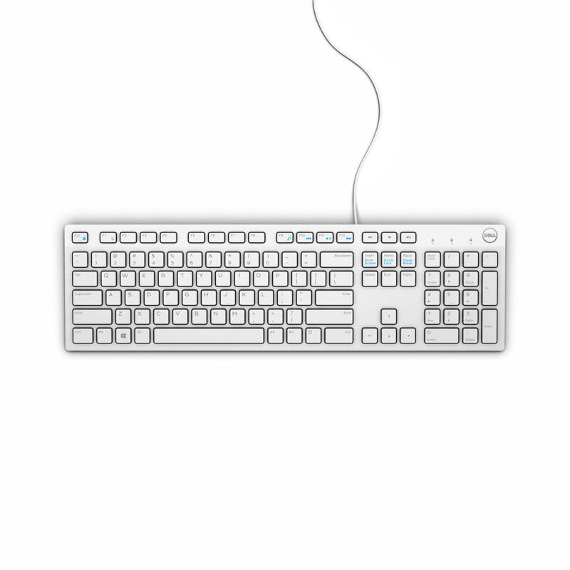 Dell Kb216 Teclado (Ingles) Usb Qwerty Internacional De Ee.Uu. Blanco