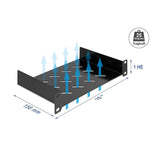 Delock 10 1 He Fachboden Con Lüftungsschlitzen Bis 150 Mm Tiefe