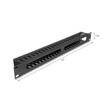 Delock 19 1 He Mantenimiento De Cable Rangierpanel Con 2 Öffnungen 1 He Metall Negro