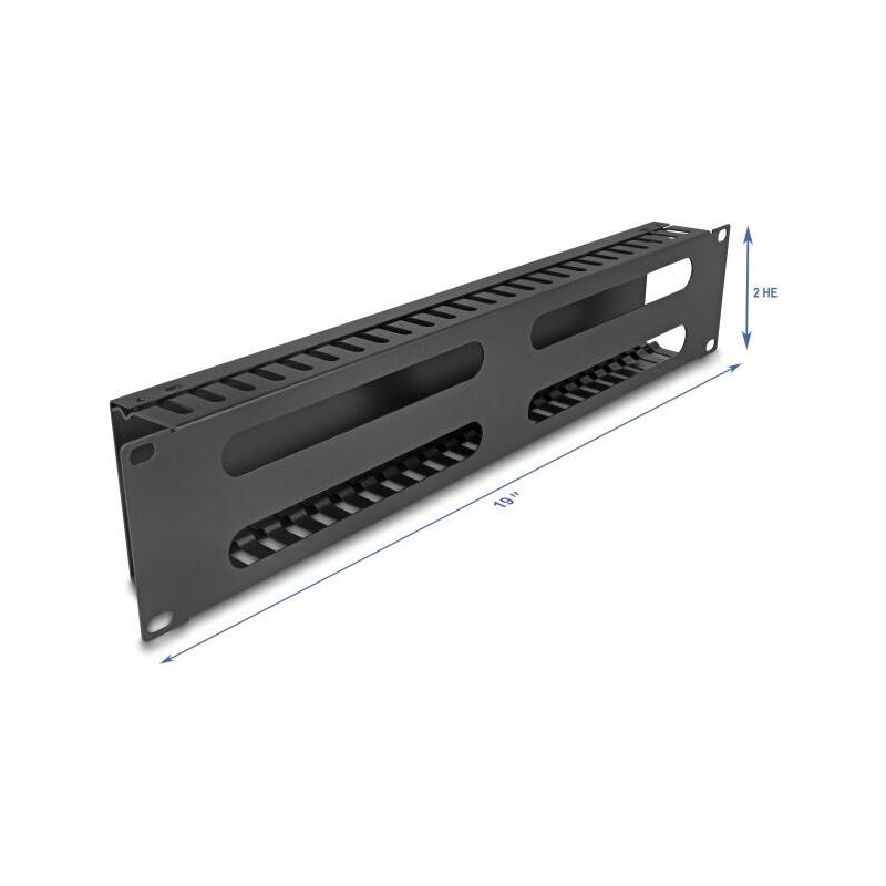 Delock 19 2 He Mantenimiento De Cable Rangierpanel Con 4 Öffnungen Metall Negro