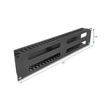 Delock 19 2 He Mantenimiento De Cable Rangierpanel Con 4 Öffnungen Metall Negro