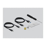 Delock 42620 Caja Para Disco Duro Externo M.2 Caja Externa Para Unidad De Estado Sólido (Ssd) Azul