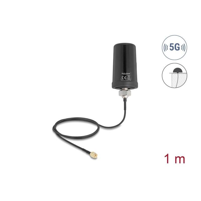Delock 5g Lte Gnss Wifi 6 Antena Sma Macho 1,1 - 4,0 Dbi