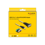 Delock 63465 Adaptador Usb 2.0 Tipo-A A 1 X Serie Rs-422/485 Macho Con Bloque De Terminales De 6 Pines 5 V 1,8 M