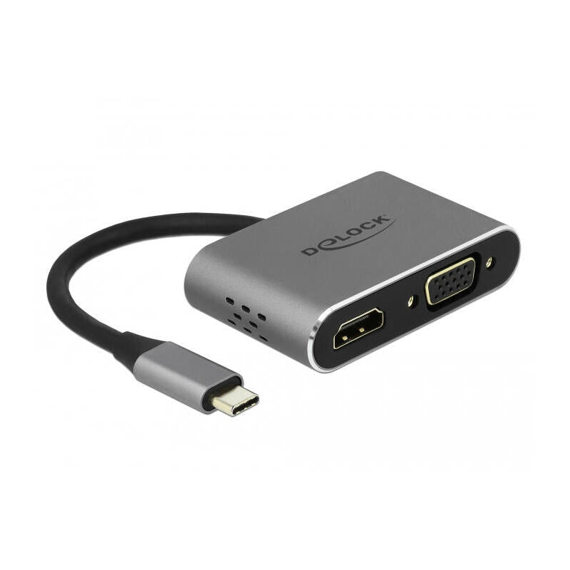 Delock 64074 Hub De Interfaz Usb 3.2 Gen 1 (3.1 Gen 1) Type-C Gris