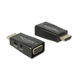 Delock 65901 Adaptador De Cable Hdmi A Vga & 3.5 Mm Audio Negro