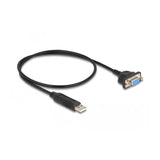 Delock 66453 Cable Usb 2.0 A Rs-232 Con Carcasa De Conector Serial Compacta 50 Cm Ftdi