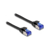 Delock 80225 Cable De Red Rj45 Cat.6a S/Ftp Slim 0,25 M Negro