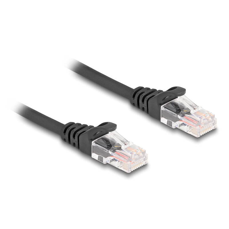 Delock 87994 Cable Rj45 En Espiral, Macho A Macho, Cat.5e 3 M, Negro