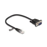Delock 88008 Cable Rj45 Macho A Serial Rs-232 D-Sub 9 Macho 30 Cm Negro