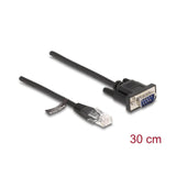 Delock 88008 Cable Rj45 Macho A Serial Rs-232 D-Sub 9 Macho 30 Cm Negro
