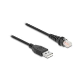 Delock 90611 Cable De Escáner De Código De Barras Rj50 A Usb 2.0 Tipo-A 2  M