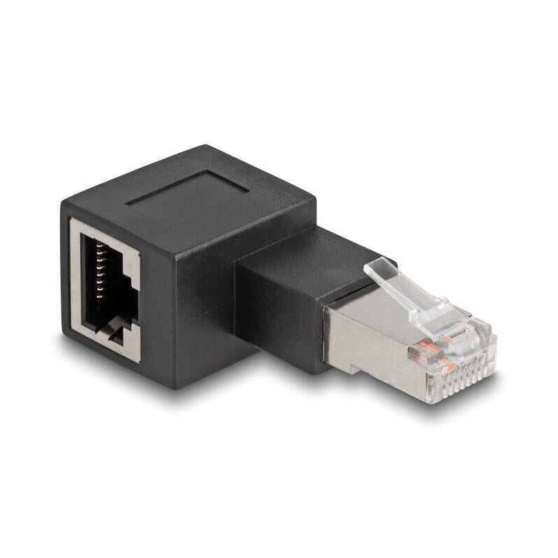Delock Adaptador Rj-45 Macho > Rj-45 Hembra, Acodado Cat.6a 87863