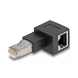 Delock Adaptador Rj-45 Macho > Rj-45 Hembra, Acodado Cat.6a 87863