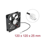 Delock Axiallüfter 5 V Dc, 120 X 120 X 25 Mm Negro
