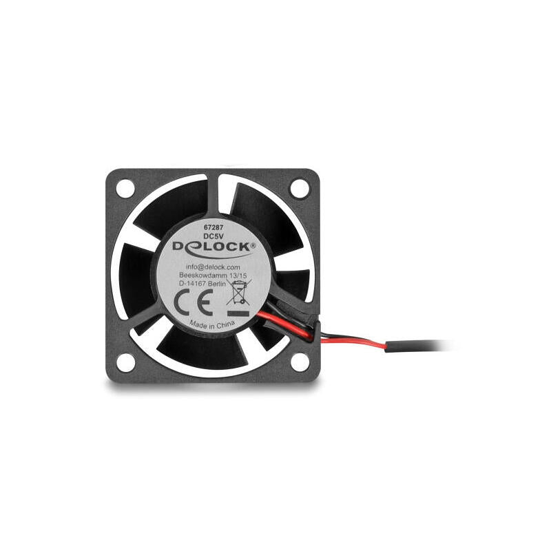 Delock Axiallüfter 5 V Dc, 40 X 40 X 20 Mm Negro