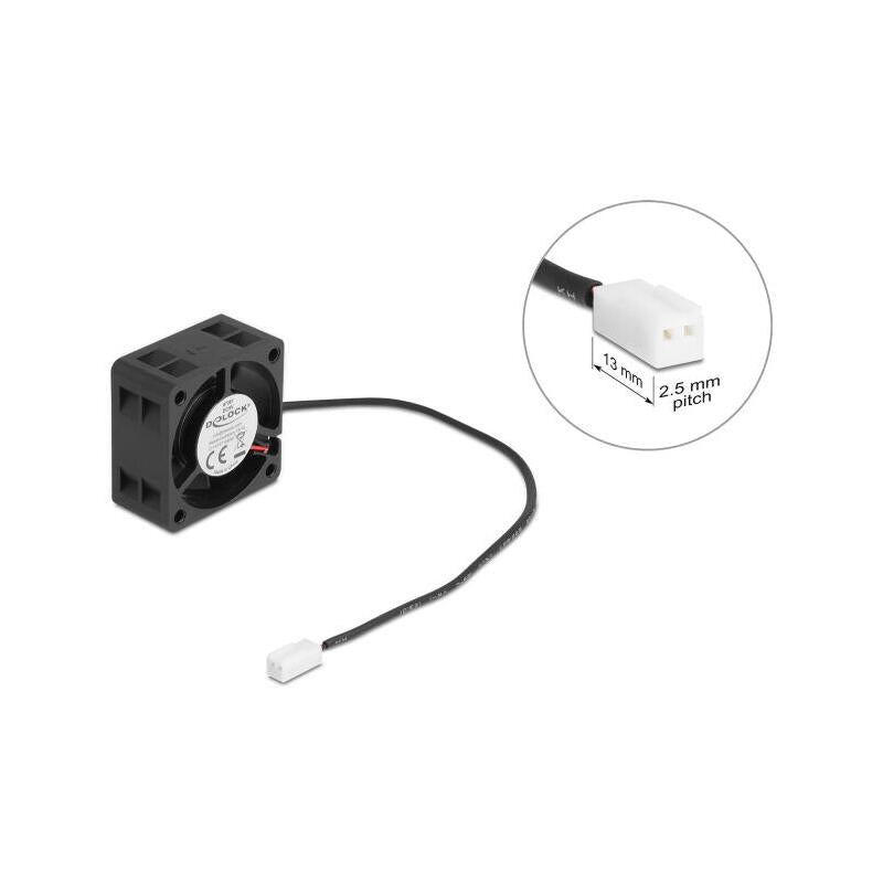 Delock Axiallüfter 5 V Dc, 40 X 40 X 20 Mm Negro