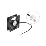 Delock Axiallüfter 5 V Dc, 80 X 80 X 25 Mm Negro