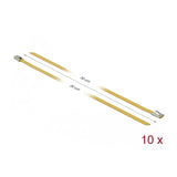 Delock Bridas De Acero Inoxidable L 300 X B 4,6 Mm Amarillo 10 Piezas
