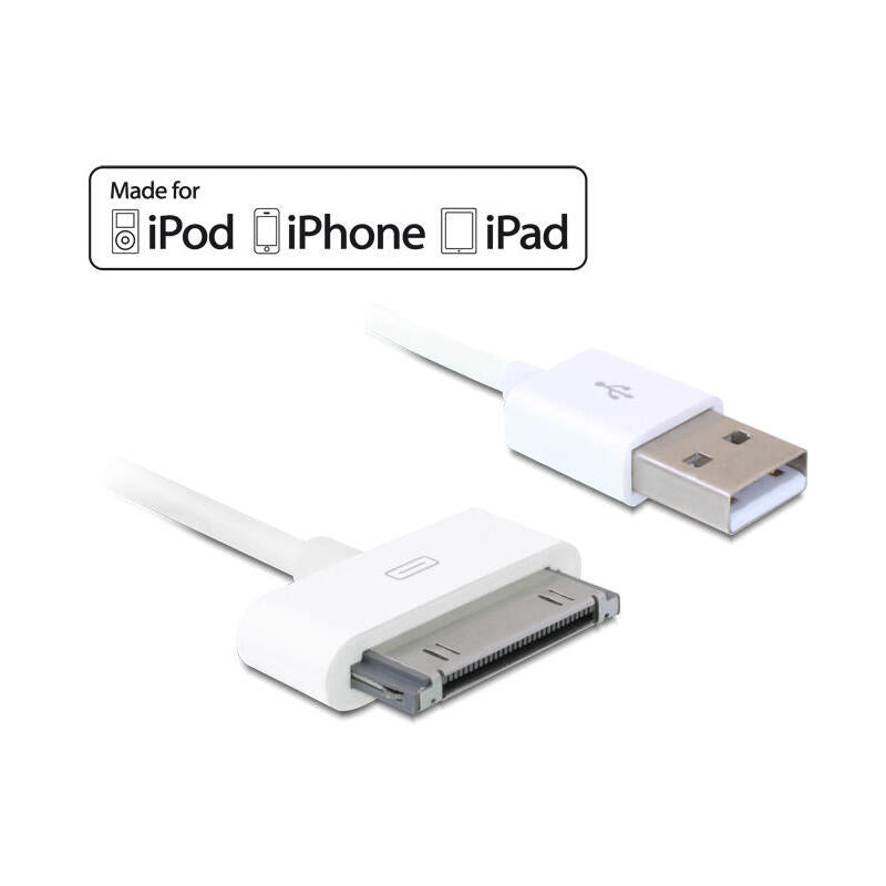 Delock Cable  30pin -> Usb A M/M 1.80m Blanco