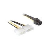 Delock Cable De Alimentación Para Tarjeta Pci Express  0,15 M