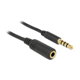 Delock  Cable De Audio Jack 3,5mm -> 3,5mm M/H 0.50m 4pin
