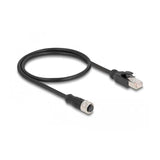 Delock Cable De Red M12 D-Kodiert 4 Pin Hembra A Rj45 Macho 50 Cm