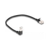 Delock Cable De Red Rj45 Cat.6a S/Ftp Slim 90° Unten Angular / Gerade 0,25 M