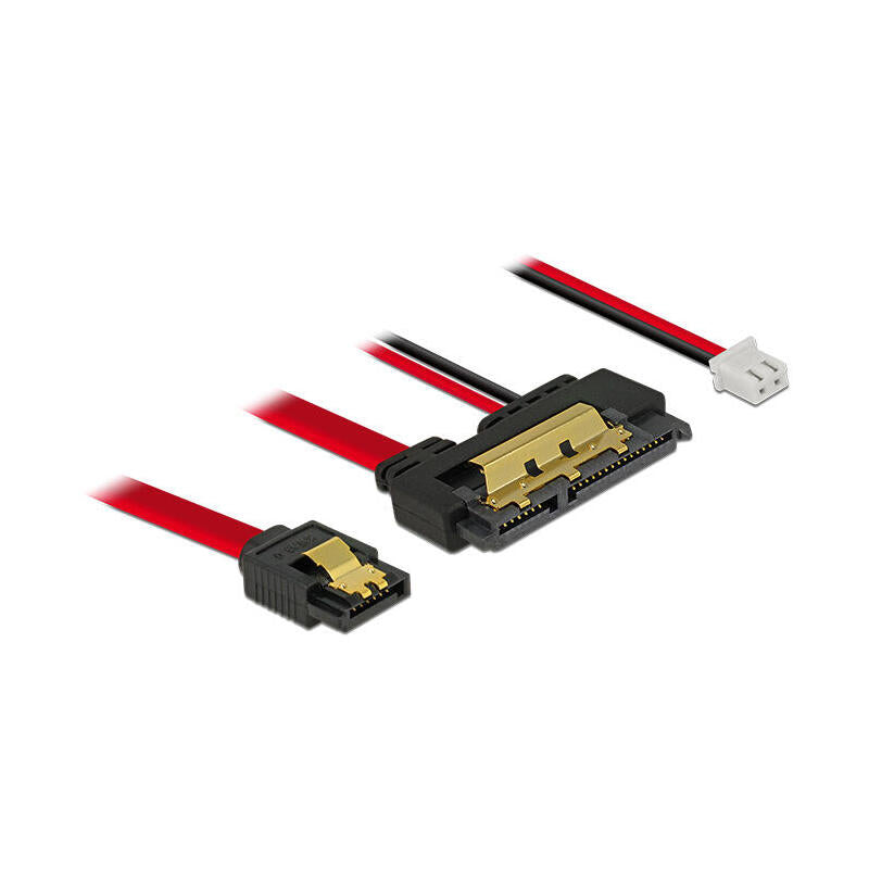 Delock Cable Sata 6 Gb/S 7 Pin Hembra + Power 2 Pin Hembra > Sata 22 Pin Hembra
