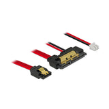Delock Cable Sata 6 Gb/S 7 Pin Hembra + Power 2 Pin Hembra > Sata 22 Pin Hembra