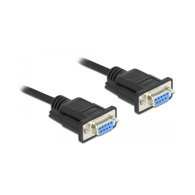 Delock Cable Seriell Nullmodem D-Sub9 0,5m H Con M-Caja