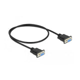 Delock Cable Seriell Nullmodem D-Sub9 0,5m H Con M-Caja