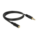 Delock Cable Stereo Jack Ext  3.5mm 3 Pin Macho