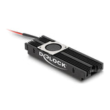 Delock Disipador Con Ventilador Para M.2 Ssd 2280 Negro
