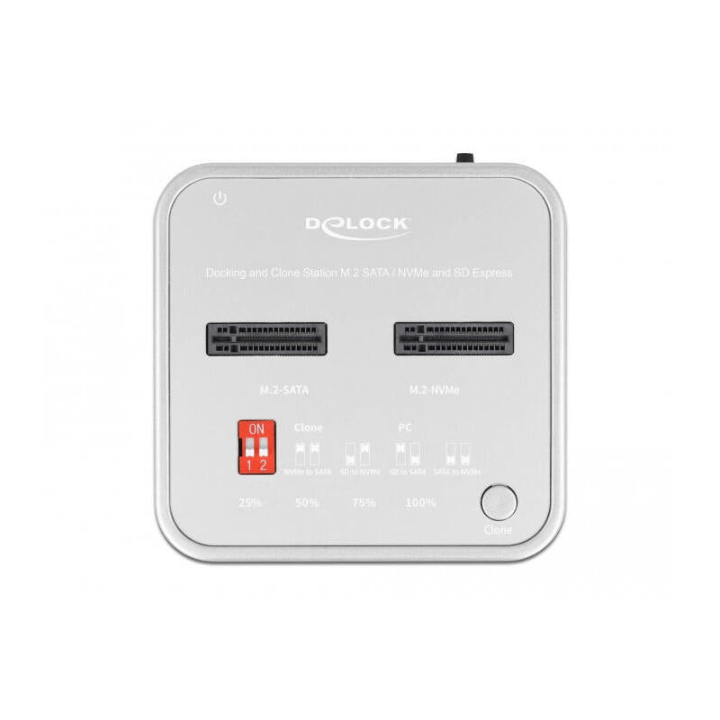 Delock Dockingmation M.2 Nvme Ssd + M.2 Sata Ssd Sd Express