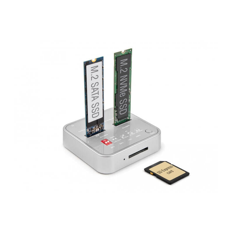Delock Dockingmation M.2 Nvme Ssd + M.2 Sata Ssd Sd Express