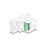 Delock Easy 45 Modulousb 2.0 Typ-A Hembra A Terminalblock Blanco