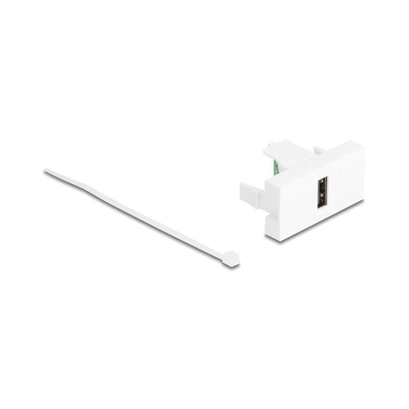 Delock Easy 45 Modulousb 2.0 Typ-A Hembra A Terminalblock Blanco