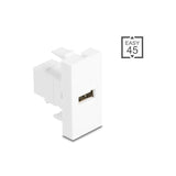 Delock Easy 45 Modulousb 2.0 Typ-A Hembra A Usb 2.0 Typ-B Hembra Blanco