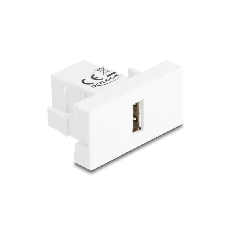 Delock Easy 45 Modulousb 2.0 Typ-A Hembra A Usb 2.0 Typ-B Hembra Blanco