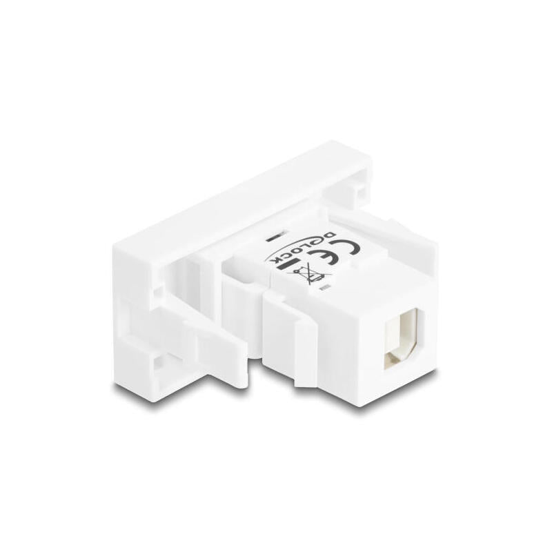 Delock Easy 45 Modulousb 2.0 Typ-A Hembra A Usb 2.0 Typ-B Hembra Blanco