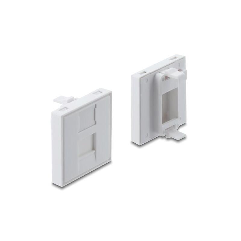 Delock Easy 45 V-Modulblende Para Keystone Modulo1 Por45 X 45 Mm Blanco
