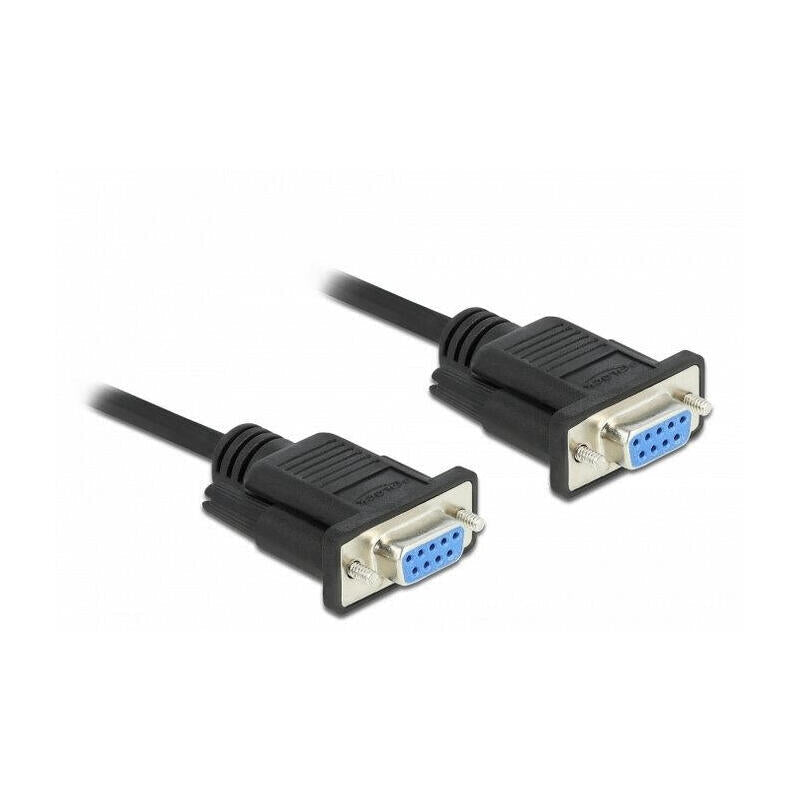 Delock Seriell Cable Rs-232 Sub-D9 Hembra A Hembra Nullmodem 1 M