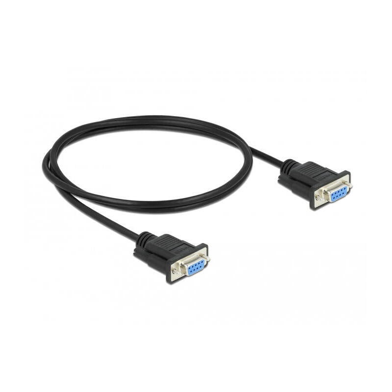 Delock Seriell Cable Rs-232 Sub-D9 Hembra A Hembra Nullmodem 1 M