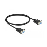 Delock Seriell Cable Rs-232 Sub-D9 Hembra A Hembra Nullmodem 1 M