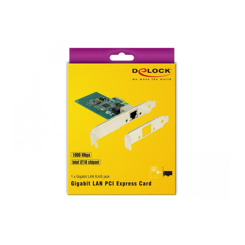 Delock Tarjeta De Red Pci Express > 1 X Gigabit Lan 89942