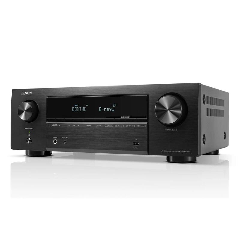 Denon Avr-X580bt  Black Receptor Av 5.2ch 140w 8k
