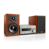 Denon Dm-41 Plata/Cereza Microcadena/Sistema Hi-Fi Con Cd/Bluetooth/Sintonizador Fm/Am