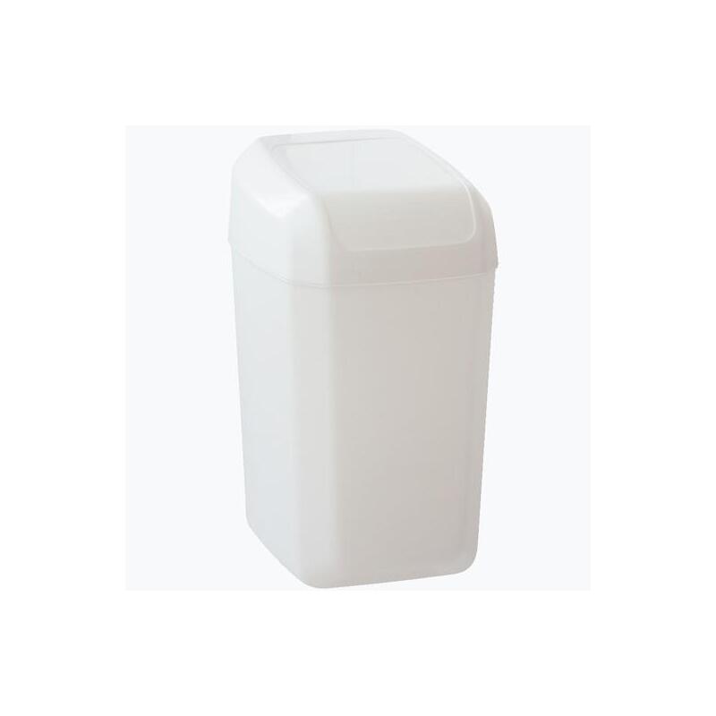 Denox Papelera Tapa Basculante Troya 15l Blanco
